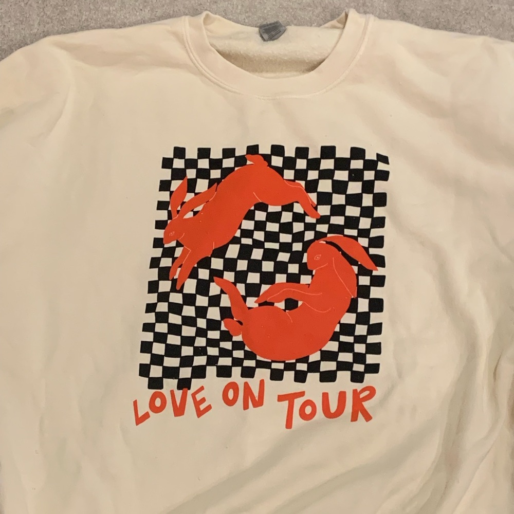 Genuine Harry Styles Love On Tour Plus Size Checkerboard Sweatshirt